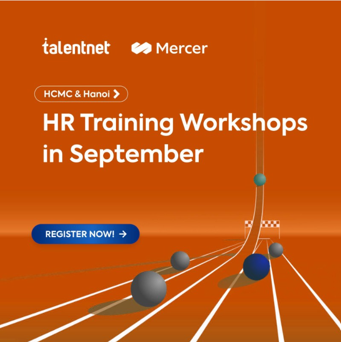 Gear up for an action-packed September with 05 HR training workshops in HCMC & Hanoi! 
