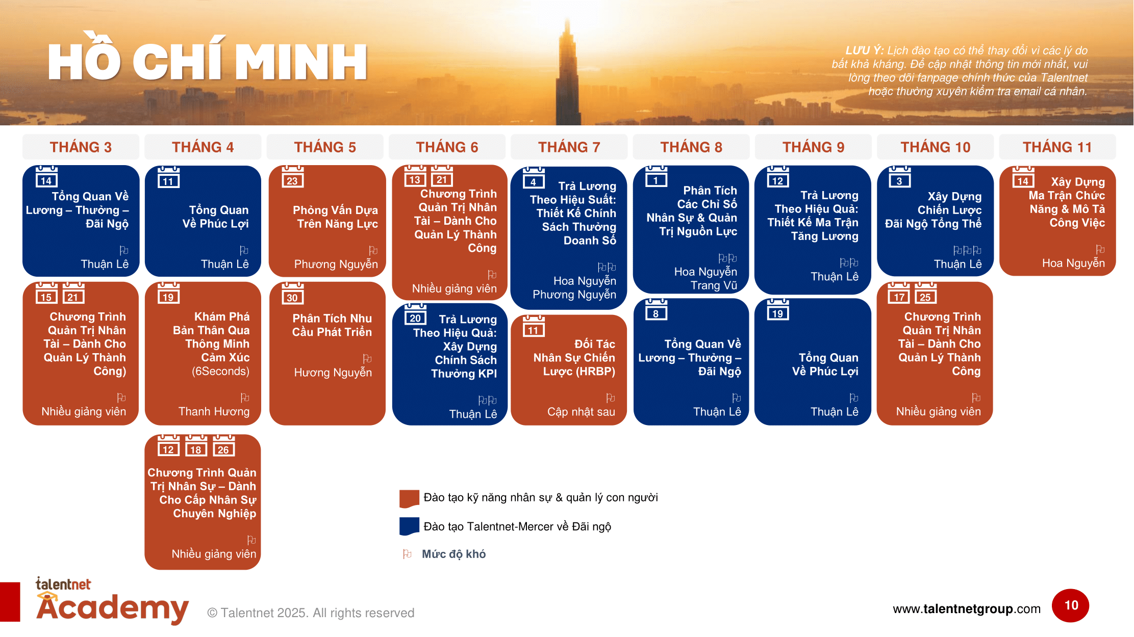 2025 Talentnet Academy Training Calendar_VN_Working File 2-10